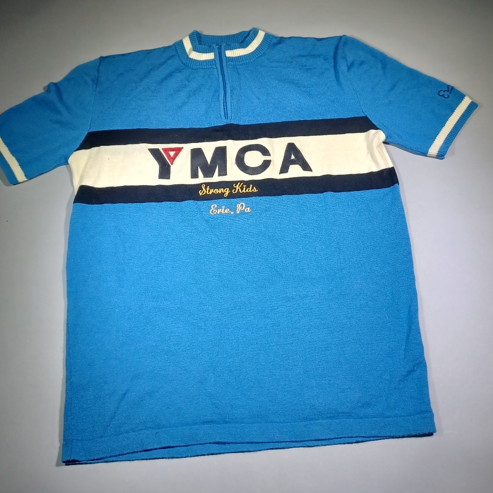 Vintage YMCA Cycling shirt Erie, PA Size M